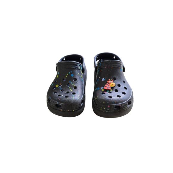 Crocs Unisex-Child Cutie Crush Disco Dance Party Clogs Black Stars 13 Little Kid - Picture 2 of 6